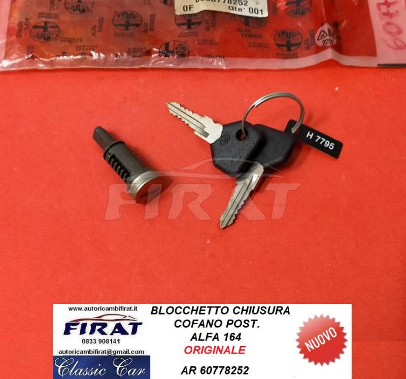 BLOCCHETTO CHIUSURA COFANO ALFA 164 POST. (60778252)
